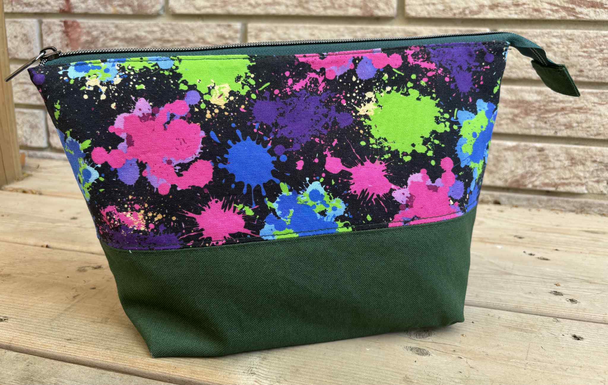 LMc Handcrafted Zipper Pouch Project Bag - Medium