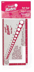 Susan Bates Knit Check Needle Sizer and Gauge Swatch Ruler