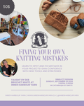 Class: How to Fix your own Knitting Mistakes with Deb Brochet White (Sun Sept 20 2026, 1-3pm)