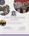Class: Introduction to Colourwork Knitting with Deb Brochet White (Sat Sept 26 + Oct 10 12pm-3pm)