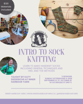 Class: Introduction to Sock Knitting with Katy Diederichs (Sunday Sept 13, 27, Oct 18 4pm-6pm)