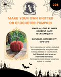 Social Crafting Event: Knitted or Crocheted Pumpkin (Sat Oct 31, 12-2pm)