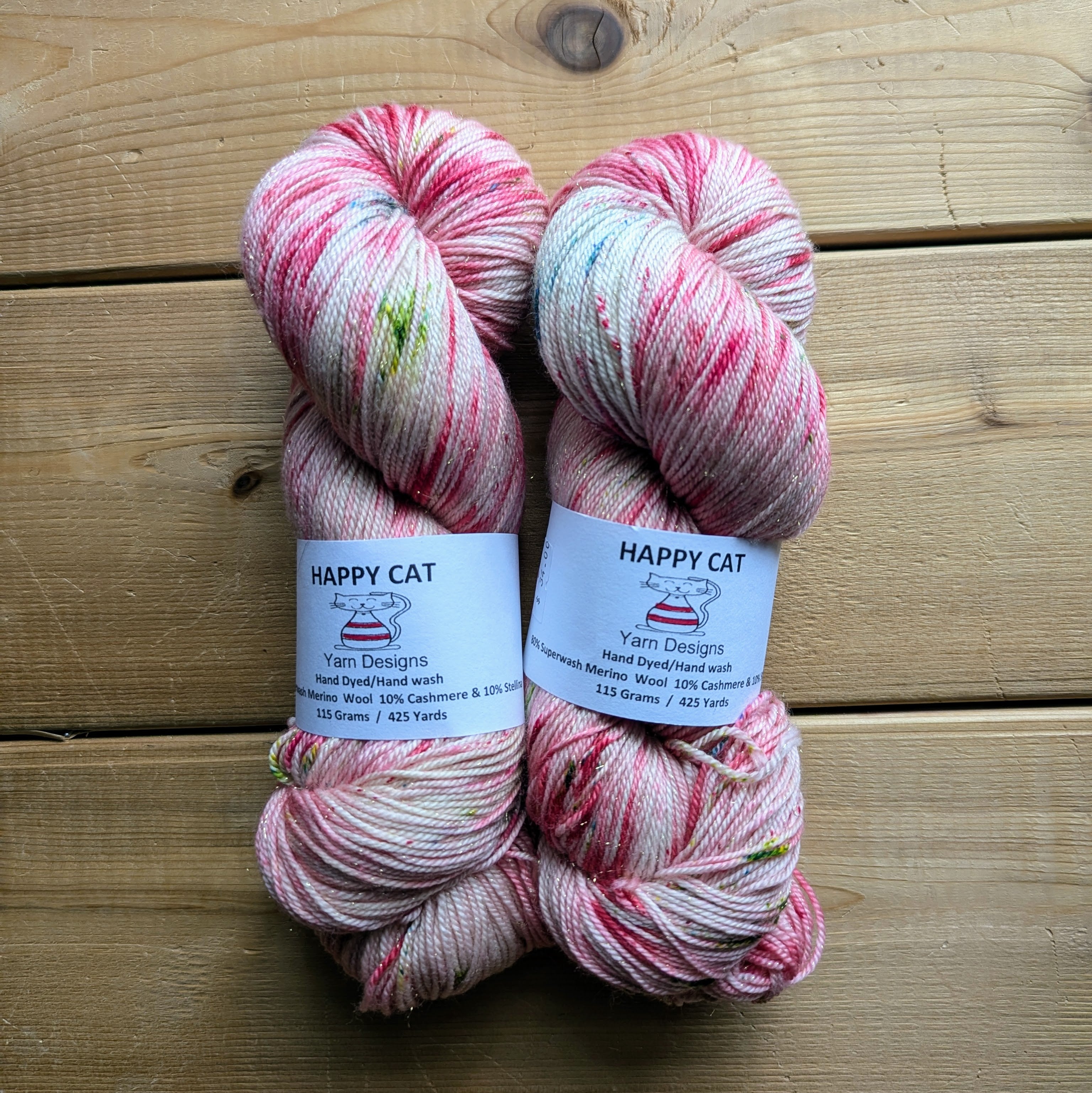 Happy Cat Yarn - Gold Sparkle Fingering
