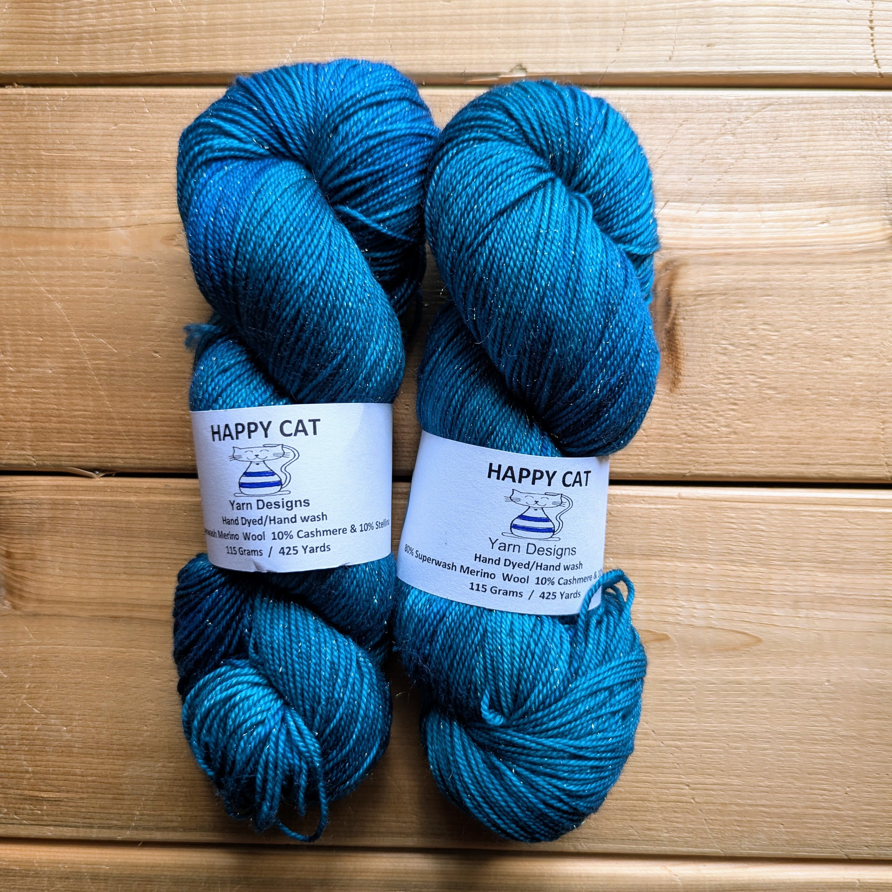 Happy Cat Yarn - Gold Sparkle Fingering
