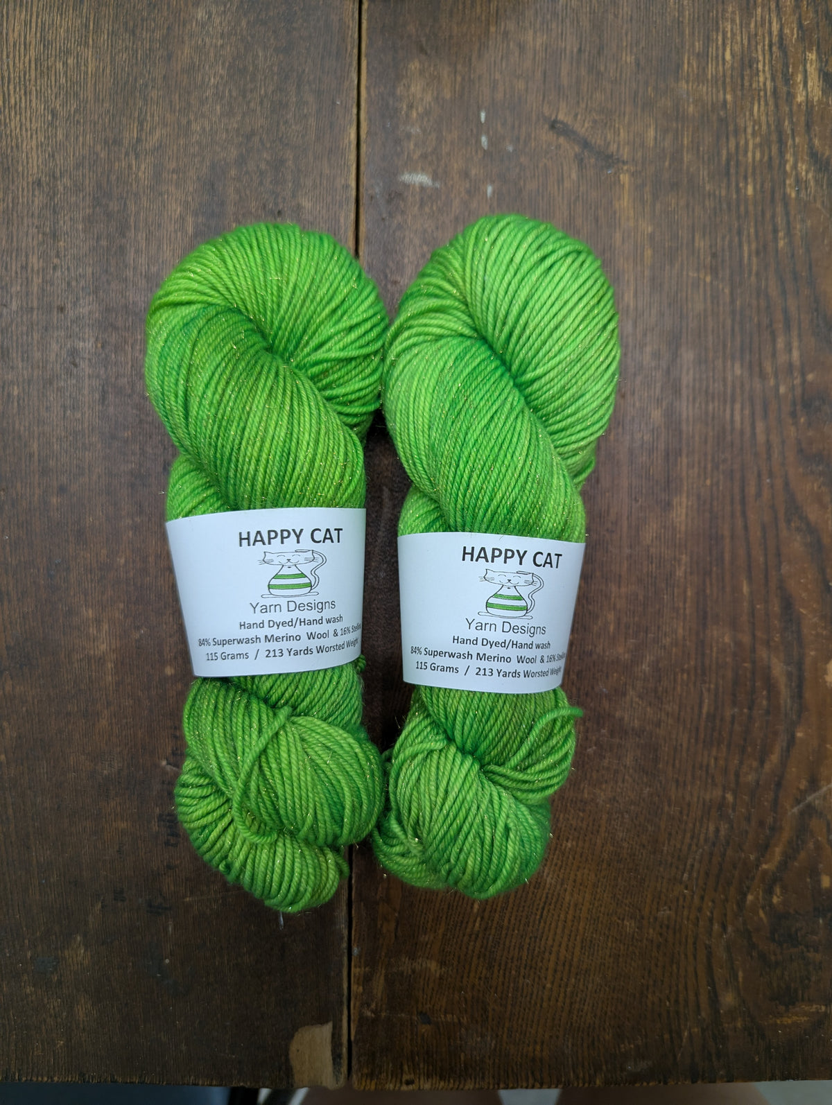 Happy Cat Yarn - Gold Sparkle Worsted