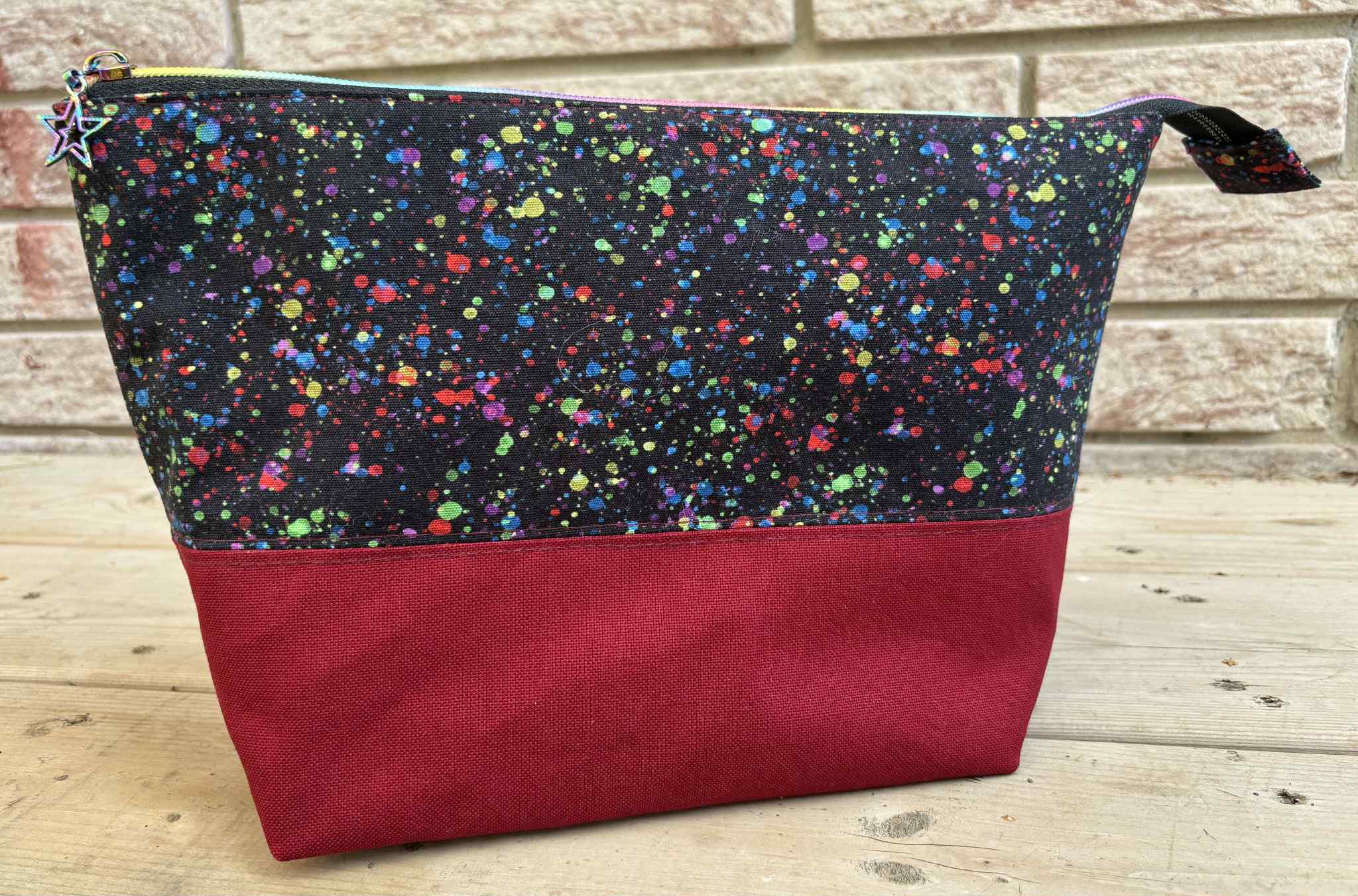 LMc Handcrafted Zipper Pouch Project Bag - Medium